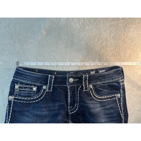 Miss Me Jeans Womens 28W 33L Low-Rise Boot Cut Rhinestones JS5014B58 - Picture 6 of 8